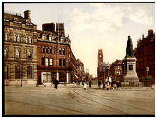 Angleterre. Barrow-in-Furness. Ramsden Square. Lake district.  Vintage photochro