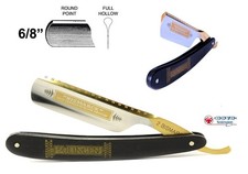 Dovo Bismark Solingen Rasoir 6/8 " Manche Ébène / Gravé En Or Fabriqué Allemagne