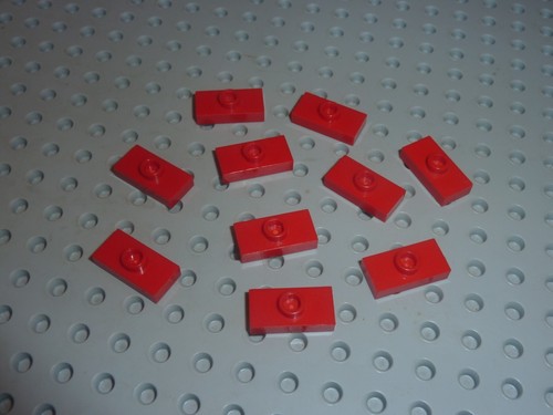 Lego red plate - x, /