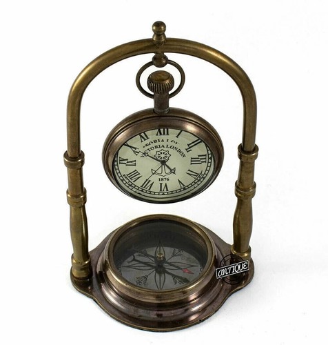 Horloge bureau laiton - horloge,
