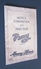 NOTICE D'ENTRETIEN DU TRACTEUR PONY Modèle 812 Massey Harris