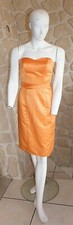 Robe cocktail orange petit 44