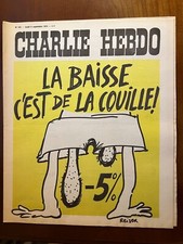 Charlie Hebdo N°199 du 9/09/1974; -5 % La baisse c'est de la couille !