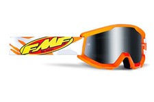 Masque Cross FMF By 100% Vision PowerCore Assault Gray Écran Mirroir Sylver