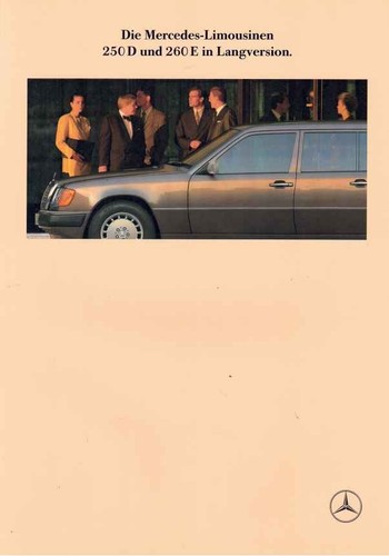 Brochure mercedes w124 250 - d, /