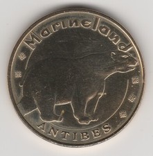A 2011 TOKEN MEDAILLE MONNAIE DE PARIS -- 06 600 N°7 ANTIBES MARINELAND OURS 