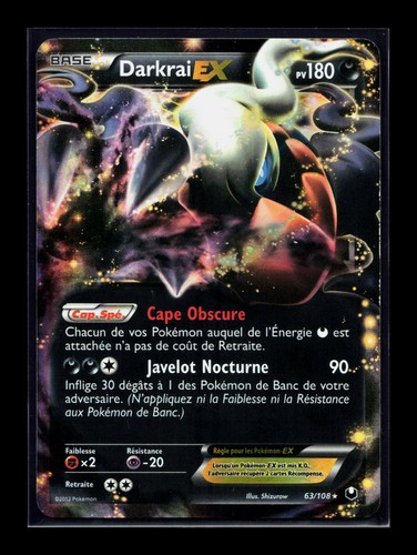 Carte pokémon darkrai - carte, ex