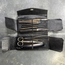 Ancienne trousse médicale de dissection chirurgicale, début XXème