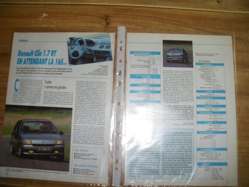 Essai renault clio 1 - essai.......renault, 1.7