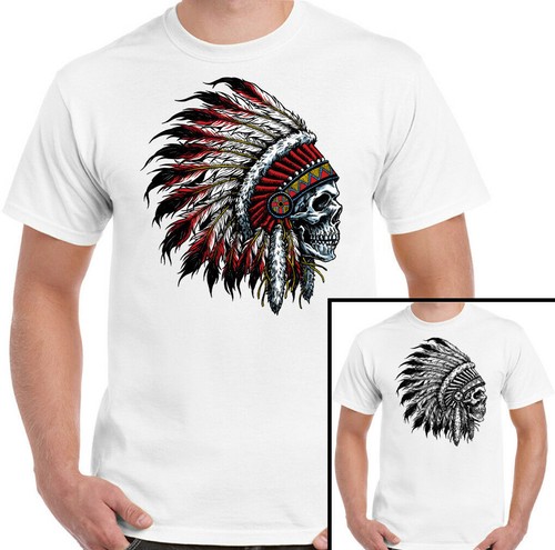Shirt indien crâne homme - t-shirt,