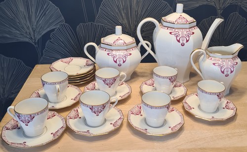 Service café art nouveau - service,