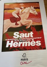 Affiche saut hermès - affiche,