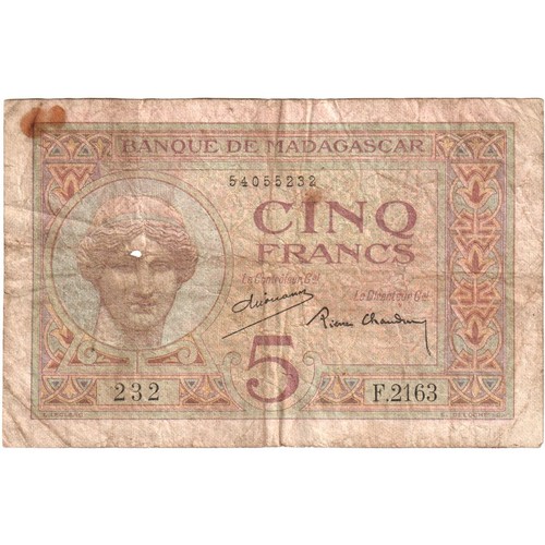 Madagascar francs - madagascar,, 5