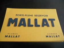 protege cahier buvard publicitaire porte plume mallat 21.5X13.5 cm