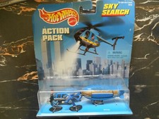 Hot Wheels Sky Search Action Pack w/chopper & blimp item #18735 1998