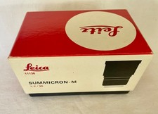 LEITZ - LEICA M Summicron 1:2/90 mm  2nd version Canada boite vide Original box 