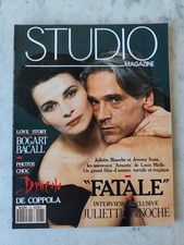 STUDIO MAGAZINE - juliette binoche bogart bacall coppola irons 1993 - numéro 68
