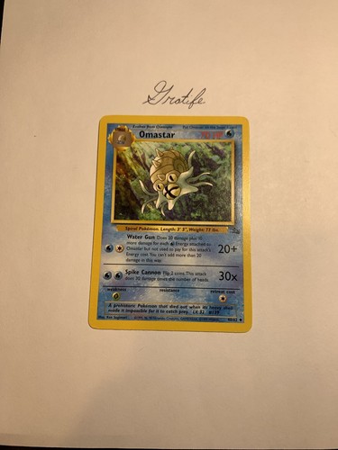 Pokemon tcg omastar - omastar,, fossil