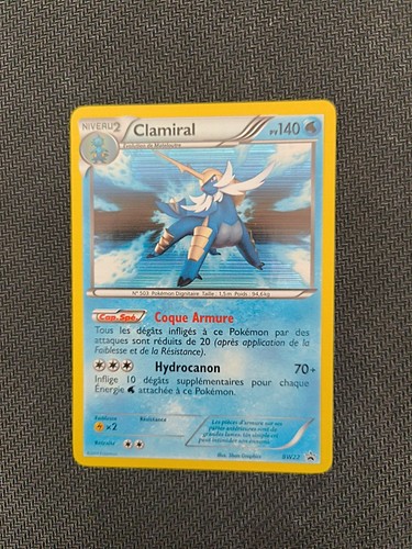 Carte pokémon clamiral holo - carte,