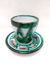 Coquetier avec assiette en