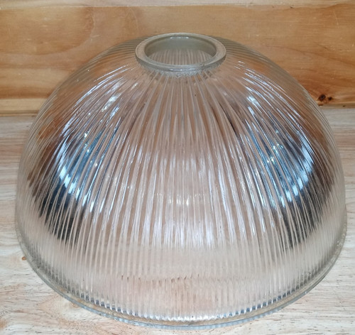 Vintage clear ribbed glass - vintage,
