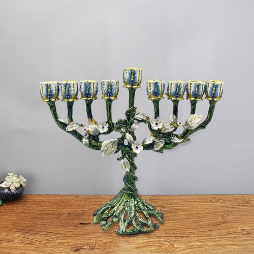 Bougeoir traditionnel menorah - bougeoir,