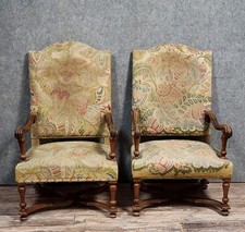 Paire De Fauteuils Louis XIII