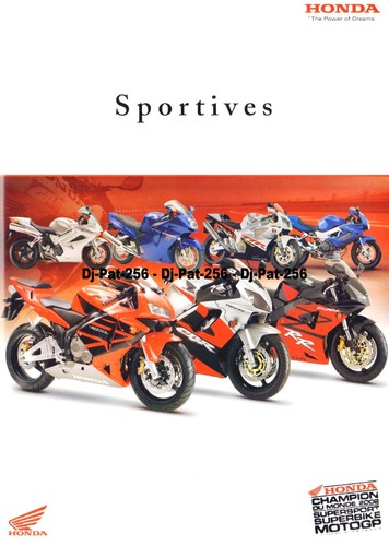 Brochure moto honda 2003 cbr - brochure,