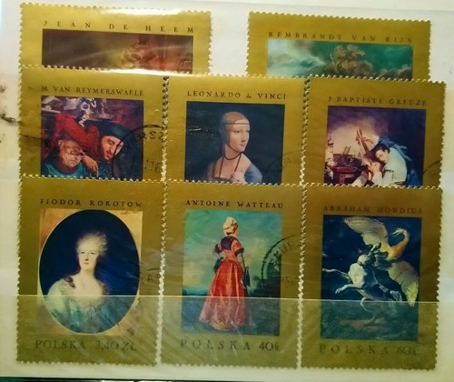Pologne série timbres - pologne,
