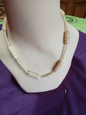 magnifique collier os couleur