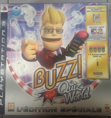 Buzz quiz world - buzz, world-ps3-coffret