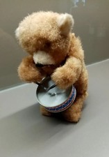 Jouet mécanique ancien  "Ours au tambour" . Max Carl 1957.