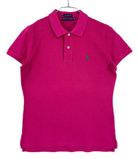 RALPH LAUREN Femme Skinny Polo Rose T-Shirt Taille M
