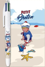 BIC STYLO 4 COULEURS COLLECTOR - COLLECTION  " BRETAGNE " - PETIT BRETON