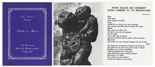 1969 EO N° POQUETTES VOLANTES n° 35 + JOYCE MANSOUR + REINHOUD  PHALLUS & MOMIES