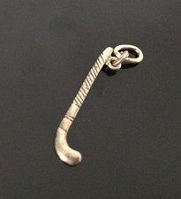 PENDENTIF en Argent Massif Crosse de Hockey Solid Silver PENDANT