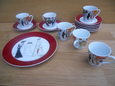 6 tasses et soucoupes, 1 petite assiette  MAXIM'S  ..