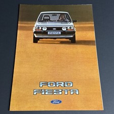FORD FIESTA / 8p poster brochure / 1982 NL Dutch / GHIA S XR2 / top!