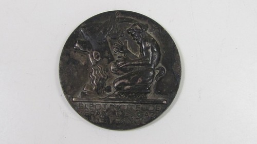 Art deco medaille electricite - medaille,