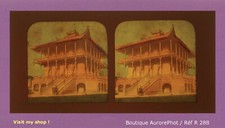 ARCACHON, LE BUFFET CHINOIS DE LA GARE, ASIE, STÉREO VIEW PANOPTIQUE COLOR-R288