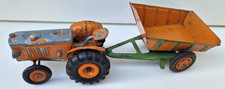 Tracteur Renault agricole Cij 1/43ème jouet ancien en tôle époque JRD