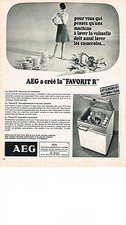 PUBLICITE ADVERTISING  1967    AEG   lave vaisselle