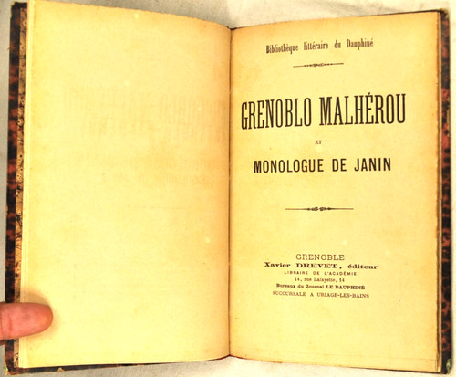 Grenoblo malherou monologue - monologue, de