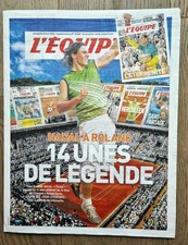 +++ L'EQUIPE 25/05/2025 Cahier des 14 UNES de Légende NADAL à Roland Garros +++