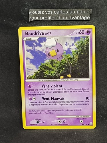 Carte pokémon baudrive 130 - carte, 46/130