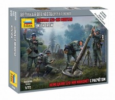 Zvezda 6268 - 1/72 Wargame Jeu de Bataille Addon Figurines German 120-MM Mortier