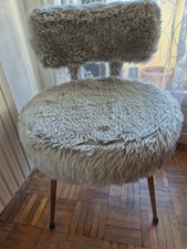 chaise fourrure acrylique