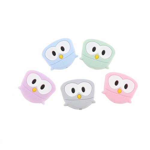 Perle silicone hibou - silicone, x