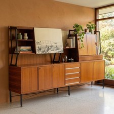 Buffet Vintage Plaqué en Teck