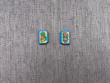 2 x LEGO Bleu Window 1 x 2 x 2 Shutter / 3582 Set 1074/135/145/6379/933/7760/910